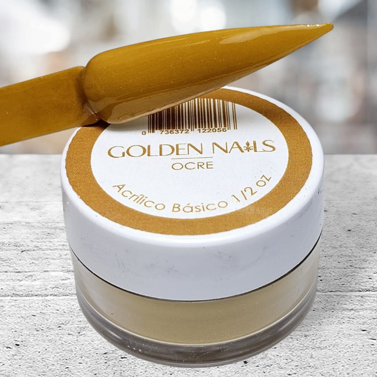ACRILICO OCRE GOLDEN NAILS